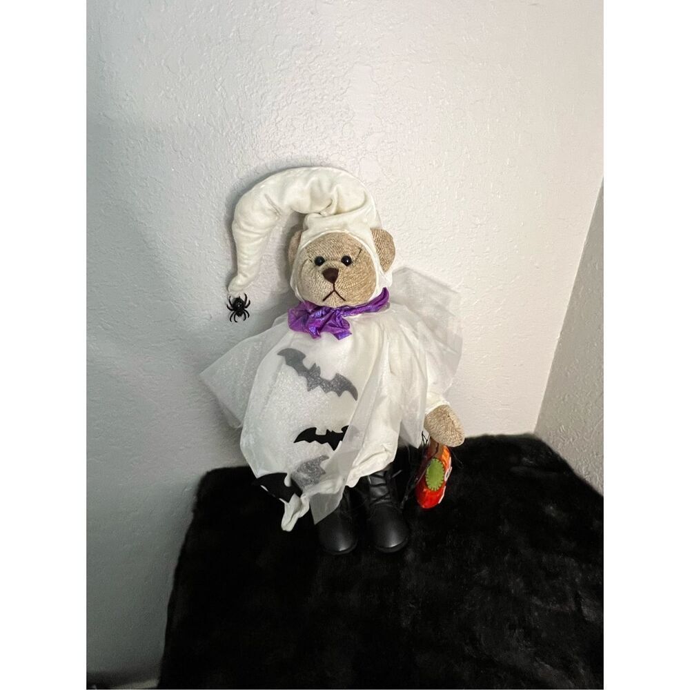 Creative Design LTD Teddy Bear Ghost Halloween Outfit Centerpiece Decoration 19"